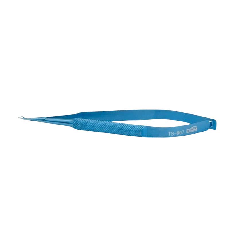 TS-007 - Conjunctiva Scissors 115mm, curved, blunt tips, tip to pivot length 12mm