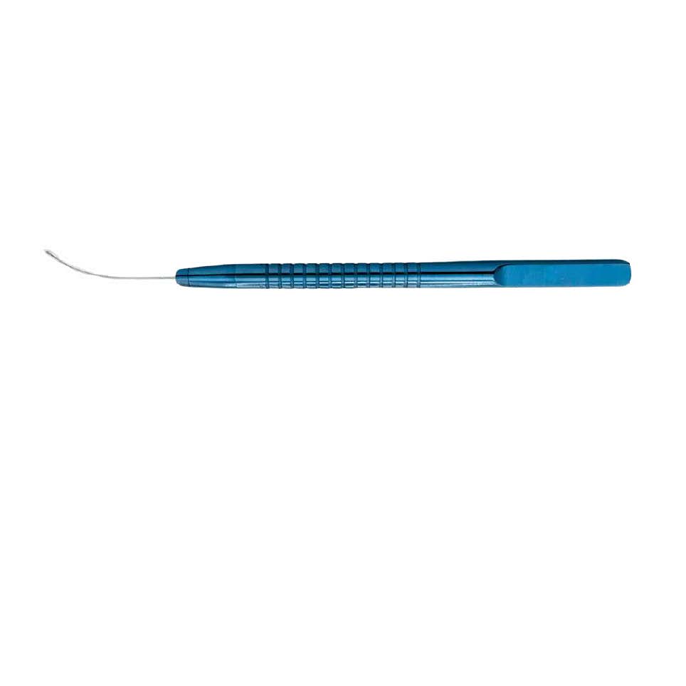 TV-085 Pinzas dentadas Vitreoretinal  Serrated forceps, Tubo Curvo