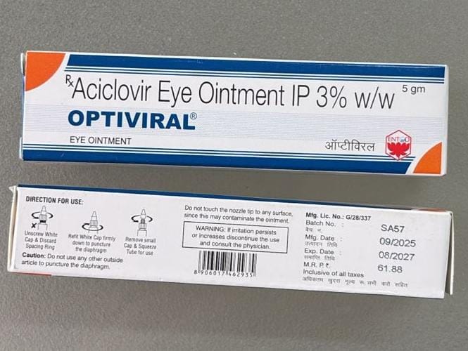 Aciclovir 3% Eye Ointment