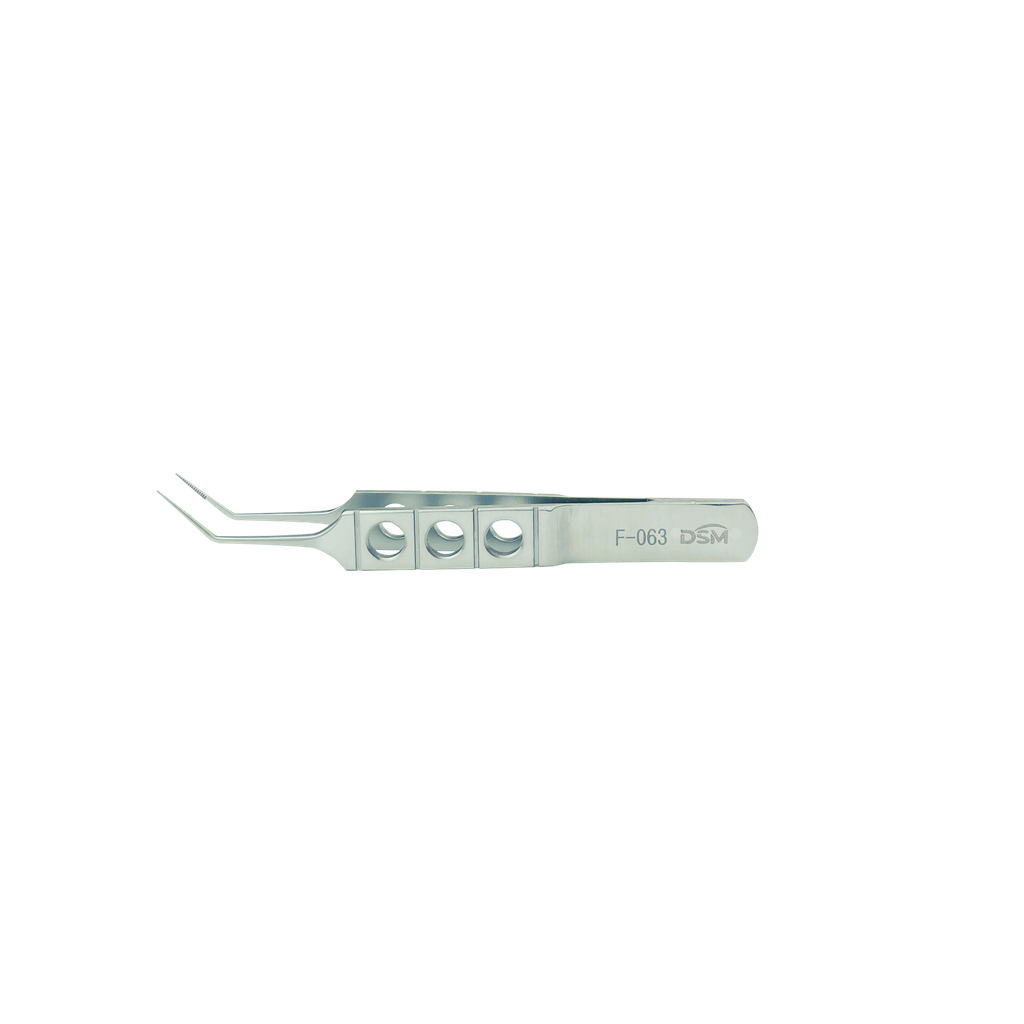 F-063 Pinza Dentada Ejes en ángulo con puntas dentadas 85 mm