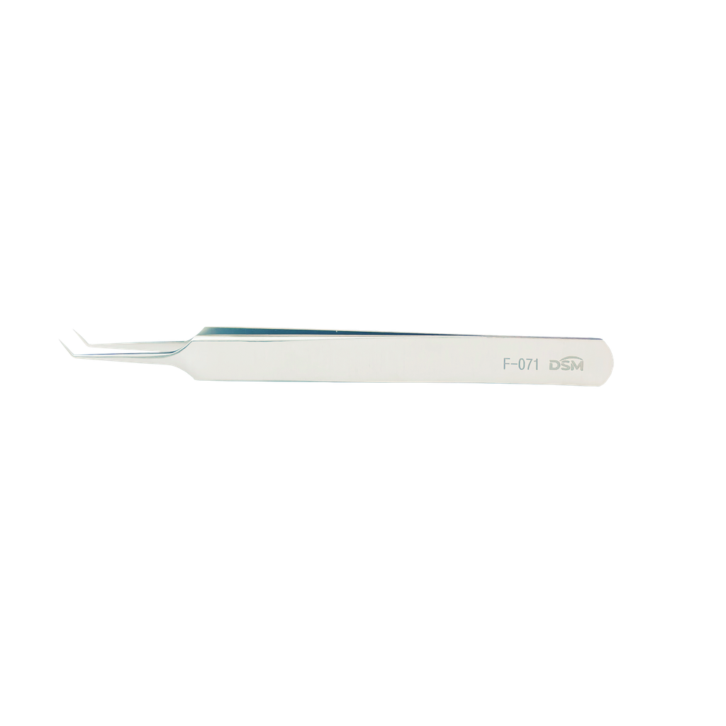 F-071 Pinzas de Joyero Punta de 0.05 mm x 0.01 mm 115 mm, angulada