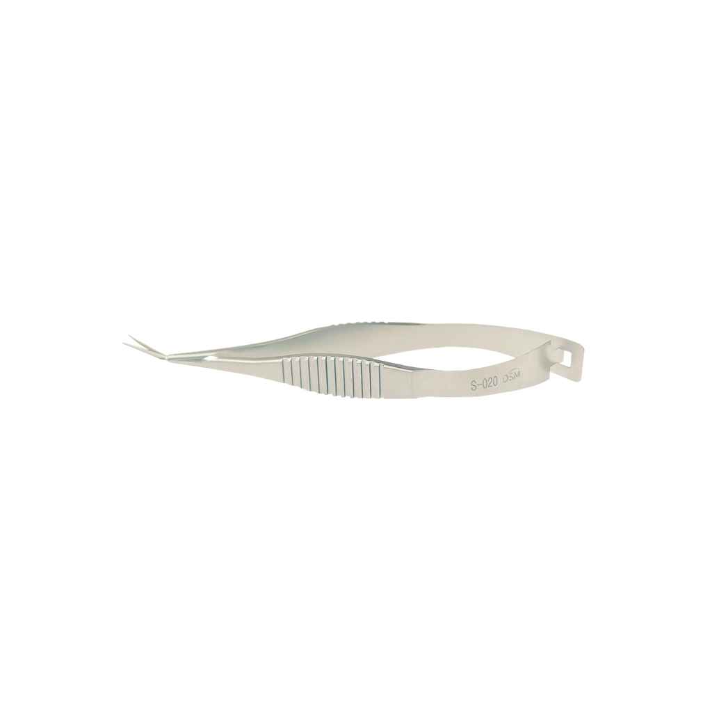 S-020 Tijera de Vannas Angulada, Punta afilada, 78mm,9mm 