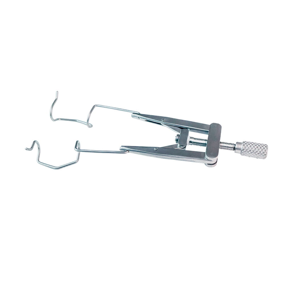 E-032 Blefarostato Ajustable Valvas giratorias, longitud total 80 mm