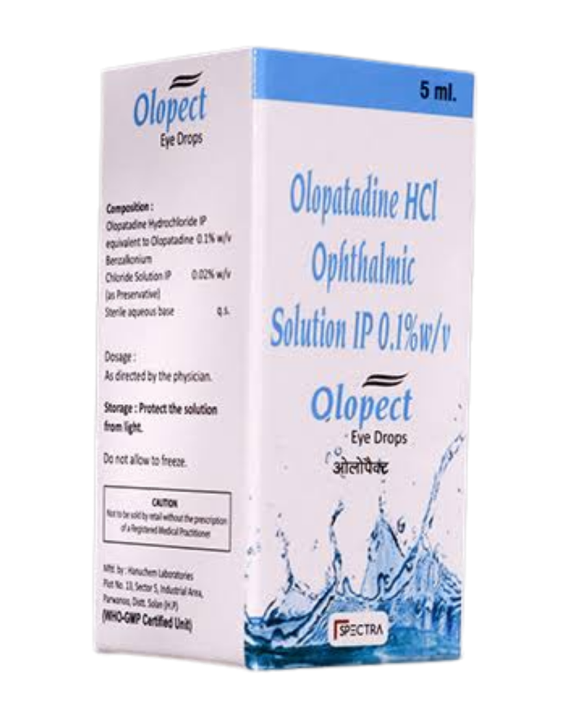 Olopatadina HCL Ophthalmic solution IP 0,1% w/v de 5ml (Olopect)