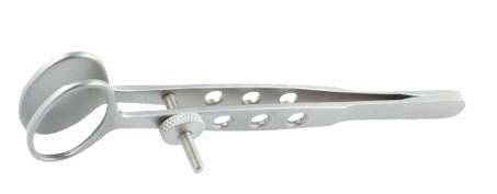 F-057 Chalazión Pinza 89mm, ovalado 24mm x 16mm