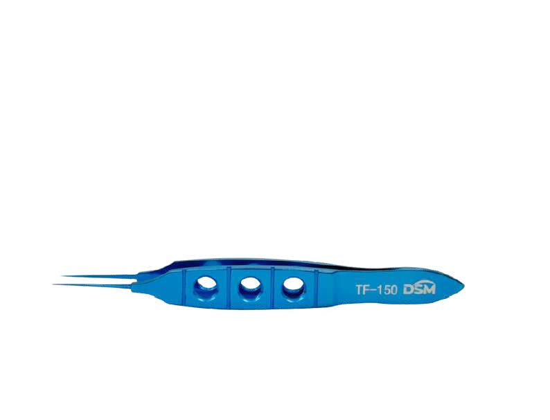 TF-150 Bonn Forceps 85 mm, 0,12 mm, Straight shafts without platforms, flat handle
