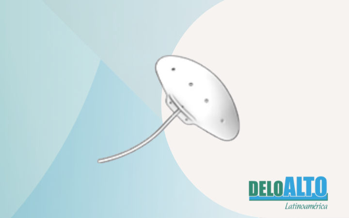 Aqueous drainage implant for glaucoma in medical-grade silicone, with an area of 350 mm² and a silicone tube for 35 mm drainage, Aurolab® (AADI) Surgi Edge.