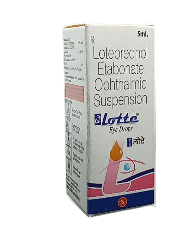 Loteprednol etabonate 0.5% w/v 5ml. Lotte