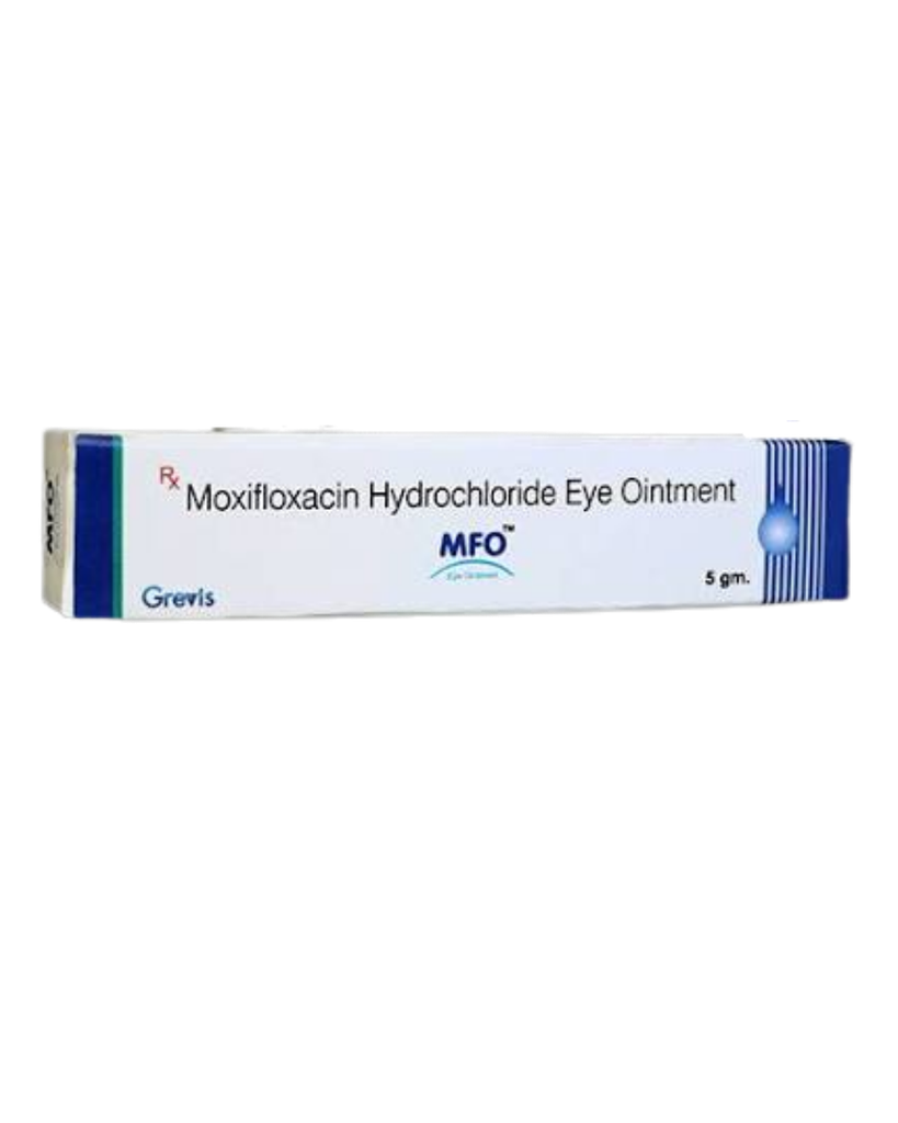 Moxifloxacin hydrochloride ointment 0.5%, MFO 5 gm (GREVIS PHARMA)