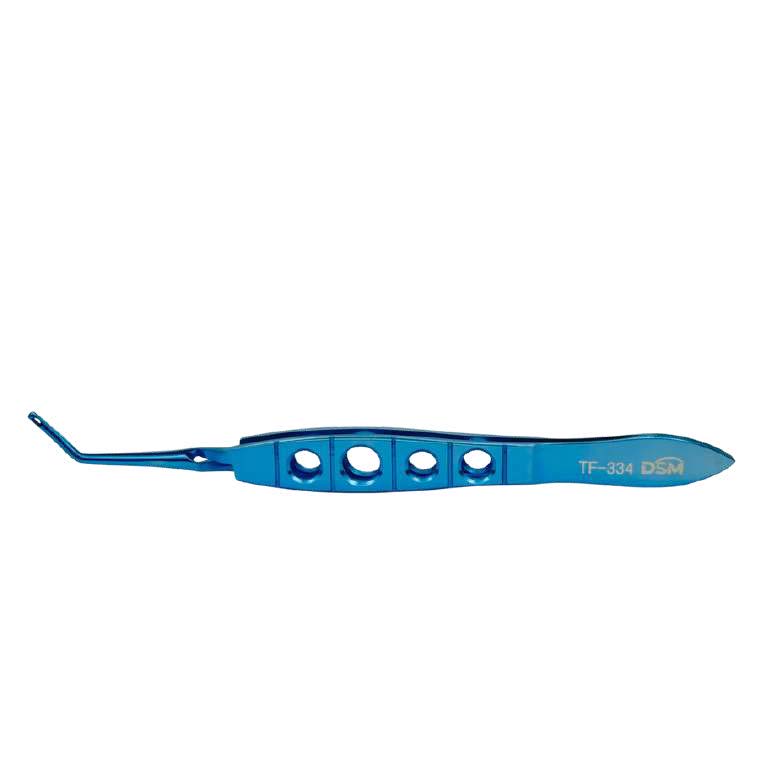 TF-334 Scleral Plug Forceps 118 mm, Flat handle