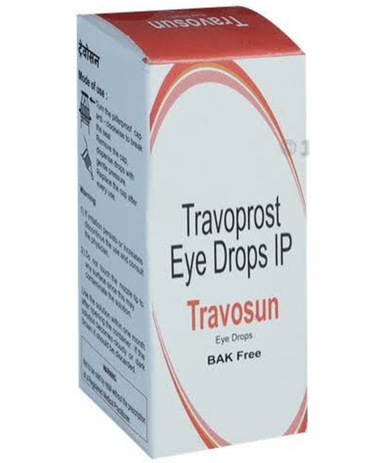Travoprost gotas oftálmicas IP de 0,04% w/v de 3 ml (TRAVOSUN)