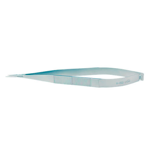 [H-003 ] H-003 Porta Agujas Mango plano sin seguro 140mm, 10mm, mandíbulas rectas