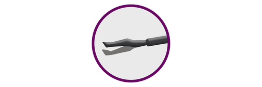 [V-028 ] V-028  Pinzas de capsulorrexis, tubo curvado 23G