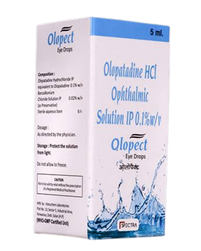 Olopatadina HCL Ophthalmic solution IP 0,1% w/v de 5ml (Olopect)